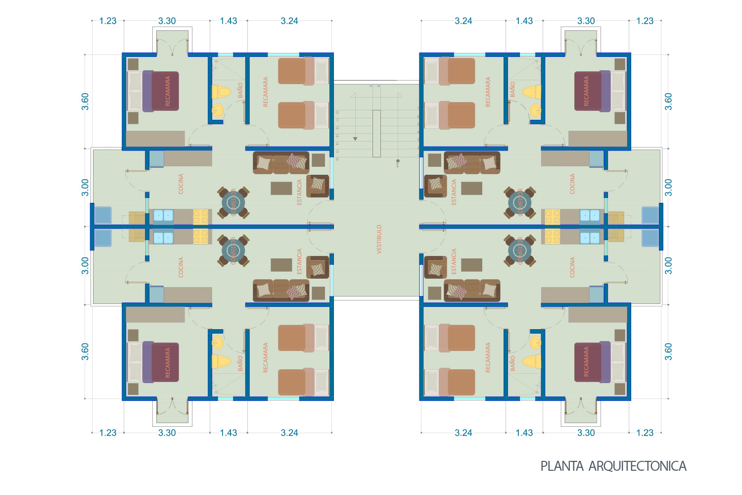Planos arquitectonicos - Montebello Condominios
